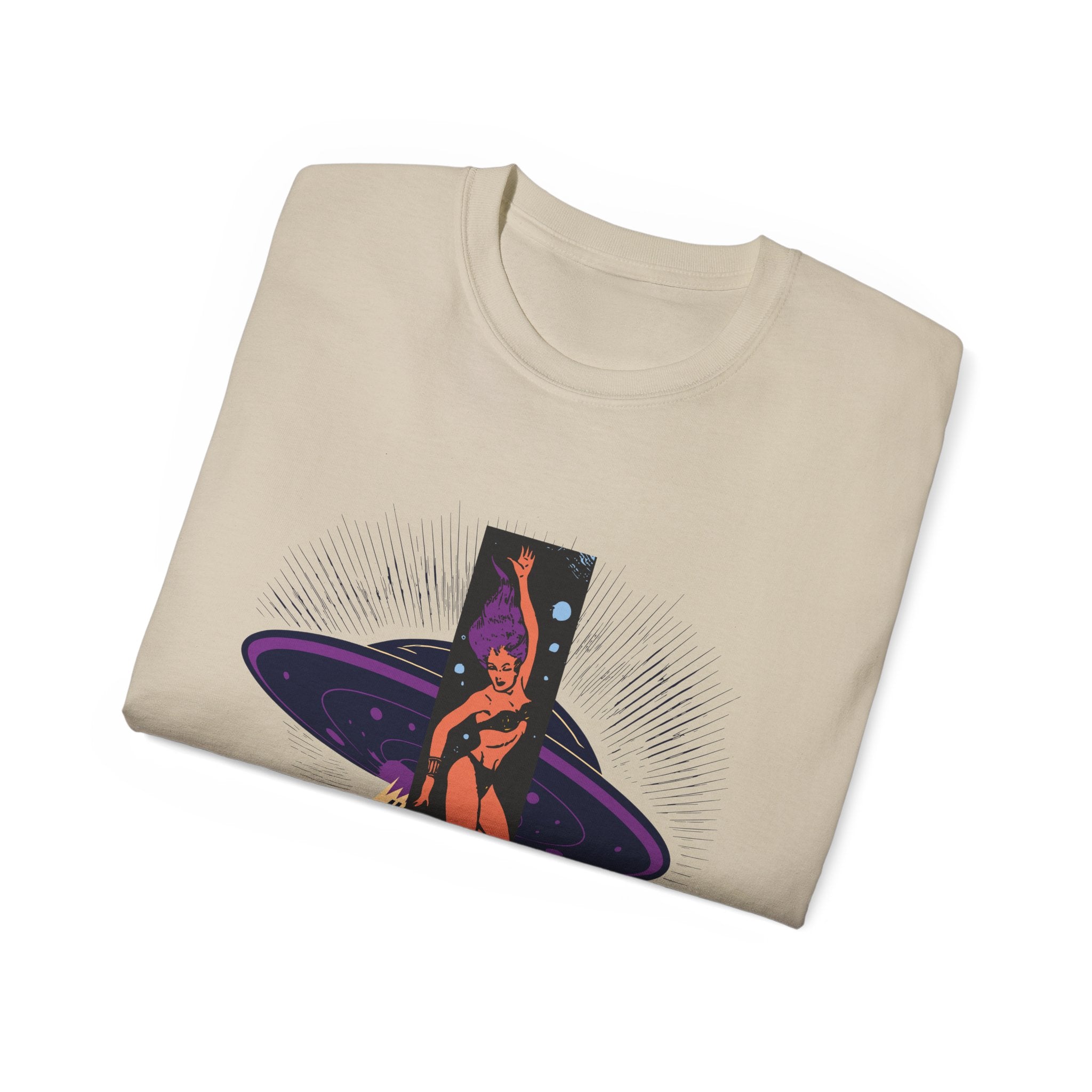 Space Warrior - Unisex Cotton Tee (Front) - Damned Threads